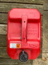 Vtg Paddy Hopkirk Red Metal Fuel Petrol Can 5L 1 Gal Retro Boat car bike spare