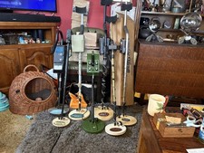 Vintage 7 mixed lot of metal detectors read description fully   makes Tesoro etc