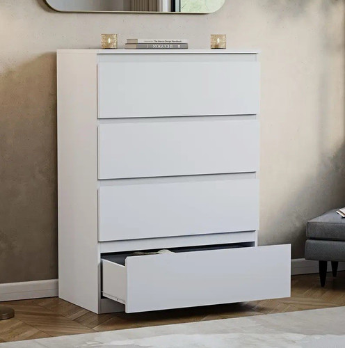 White drawer chest of - drawer,