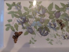 Vintage Melamaster Melamine Floral Butterfly Flower Sandwich Tray - British Made