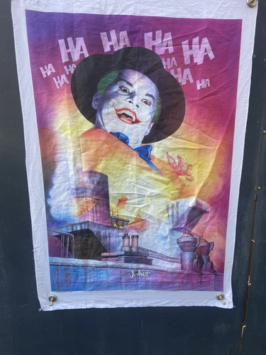 Vintage joker fabric art - vintage,