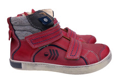 Primigi Boy's Red Leather Ankle Boots, Size 2UK