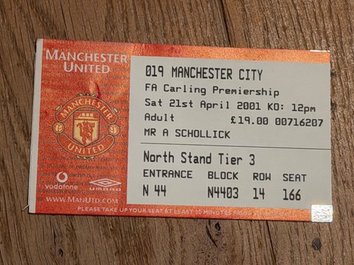 Ticket 2000 manchester - ticket,
