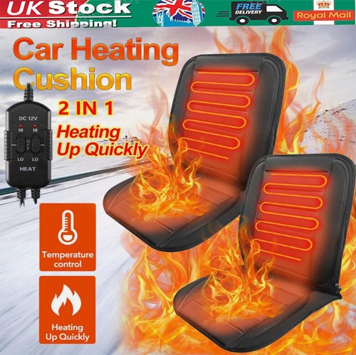 2pcs 12v heated car seat - 12v,