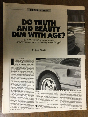 Misc 3189 article 1988 - 1988, ferrari