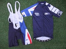 RARE ~ BRITISH TRIATHLON GB TEAM CYCLING BIKE BIB SHORTS & JERSEY SET ~ XS   
