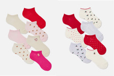 Christmas Trainer Socks Xmas Ankle Socks Holly 7 Pairs