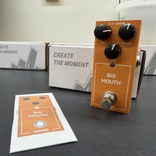 Donner Big Mouth Distortion Effects Pedal 2 Mode Classic Hyper Overdrive To Fuzz