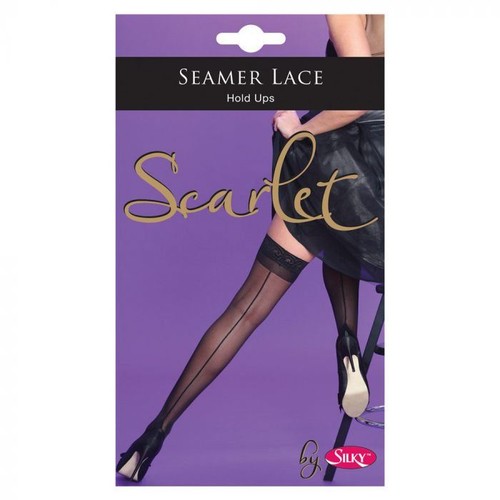 Silky hold stockings lace - up,