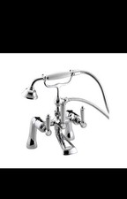 Bristan Renaissance 2 Deck Mounted Bath Shower Mixer Tap Hose Shower RS2BSMC