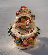 Vintage Wind-Up Skating Pond