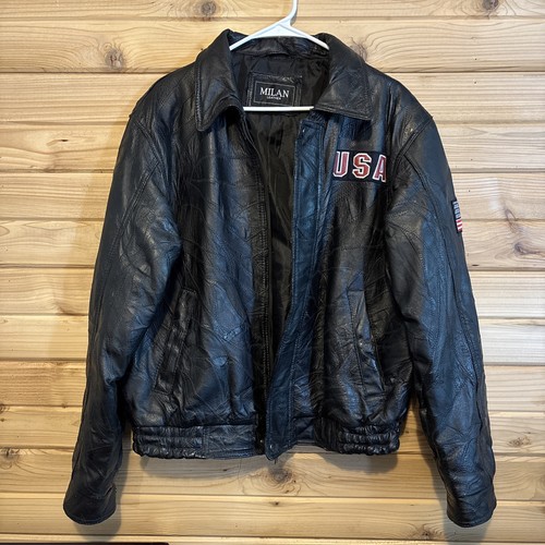 Vintage genuine leather full - genuine,