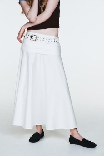 Zara white voluminous - zara,