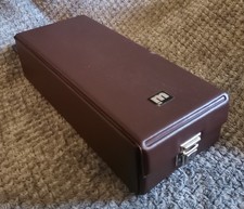 Cassette Tape Carry Case - 18 Tape Capacity - Brown