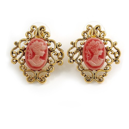 Vintage inspired acrylic cameo - vintage,