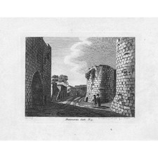 Beaumaris Castle, Anglesey - Antique Engraved Print 1786