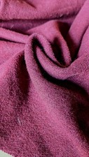 2 Pieces Of Burgundy Wool Fabric Remnants