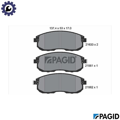 Brake pad set - disc,