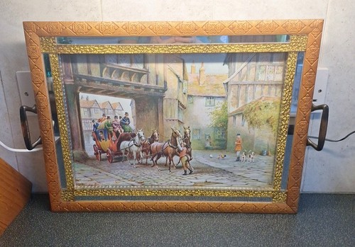 Vintage picture tray - vintage,