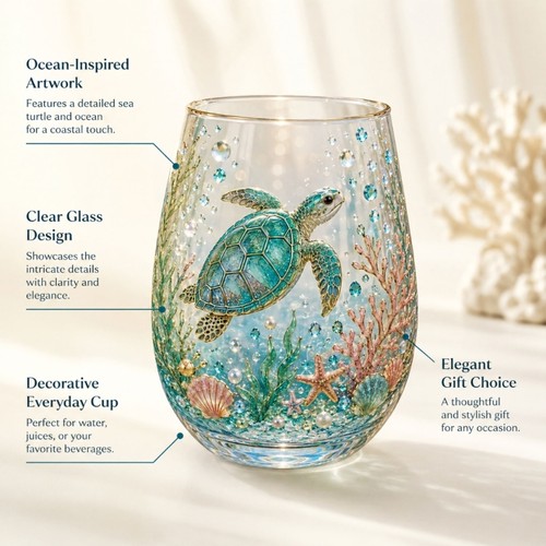 Coastal glass pair - coastal, cups