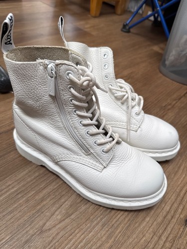 Martens leather boots - leather,