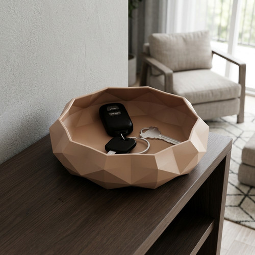 Geometric catchall tray valet - catchall,