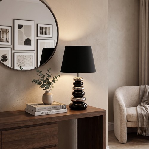 Petra silver black ceramic - black,