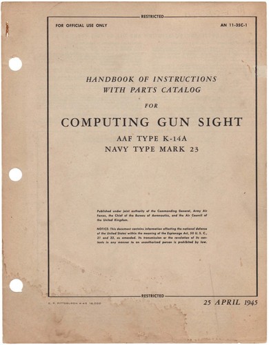 1945 computing gun sight - 1945,