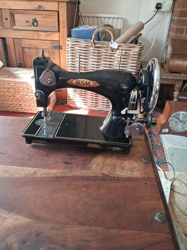Sewing machine vintage - b.s.m, machine,vintage