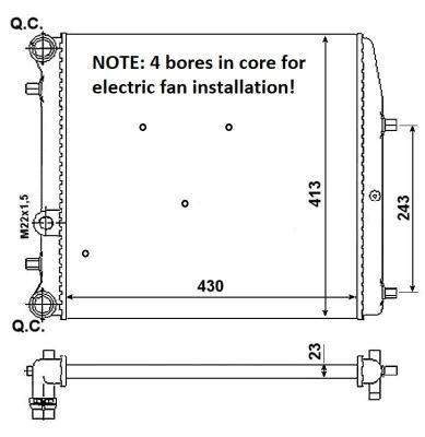 Nrf radiator for volkswagen - radiator,