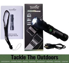 High Powered Laser LED Flashlight Tank007 KZ03 Li-iON Rechargeable 1250LM Torch