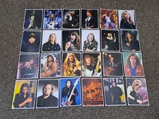 Iron Maiden 2nd series complete set of 24 stickers quality condition