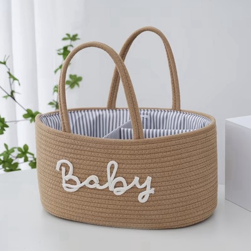 Baby storage basket woven rope - storage,