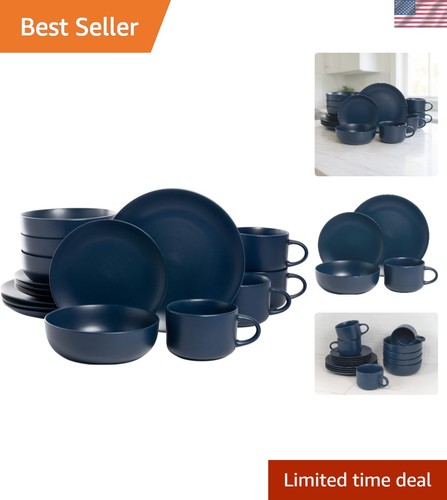 Midnight blue matte dinnerware - midnight,
