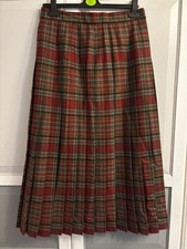 NWOT Cotswold Collections Long Heritage Wool Pleated Skirt Size 14