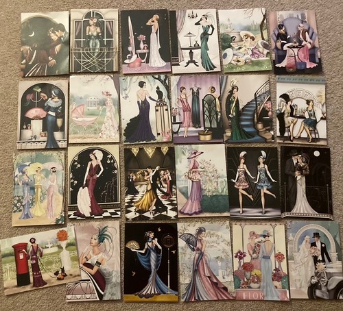 Art deco cards single - 24,