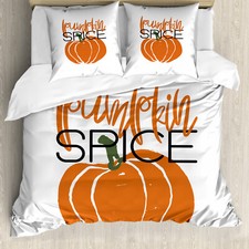 Pumpkin Spice Duvet Cover