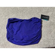 Profile by Gottex Bikini Bottom Swim Skirt Skirtini 12 Amethyst Purple Shirred 