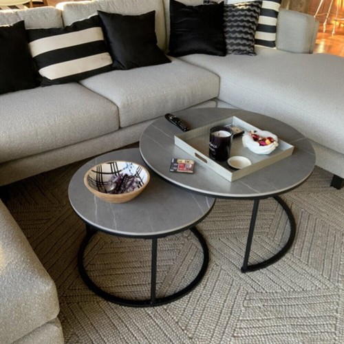 Nesting round coffee - round, table