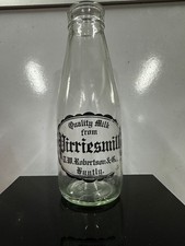 Vintage Glass Milk Bottle -