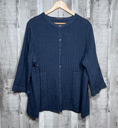 Oska linen uk14 tunic - oska,