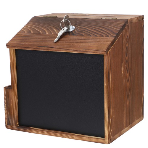 Wall mounted wooden donation - ,