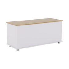 Storage Ottoman Chest Toy Box Bedding Blanket Box Large Wooden Stool Bench