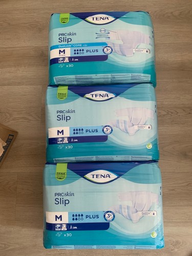 Three packs tena proskin - three,
