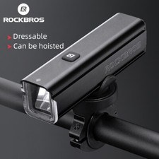 RockBros 1000LM Bike Front Headlight Handlebar Lights Waterproof Double Brackets