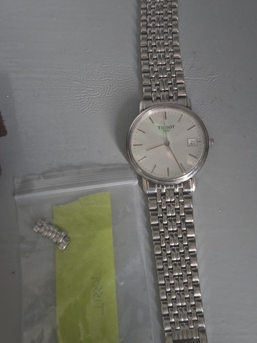 Tissot silver quartz watch - tissot,