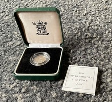  1990 Silver Piedfort Five