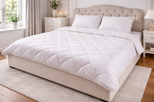 Elegant gold merino wool duvet - elegant,