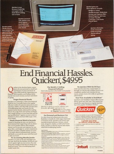 Quicken ibm vintage - ibm, 1989