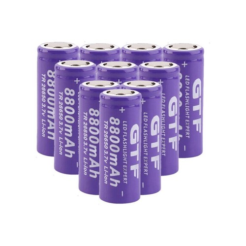 20pk 26650 li ion - 3.7v, li-ion